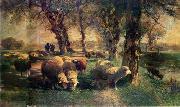 unknow artist Sheep 195 oil painting reproduction
